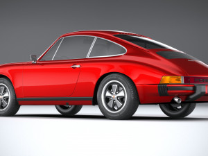 Porsche 911 930 1974 3D Model