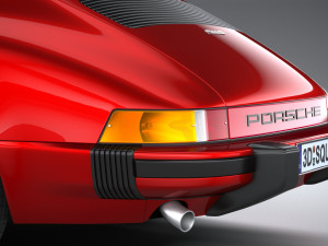 Porsche 911 930 1974 3D Model