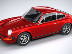 Porsche 911 930 1974 3D Model