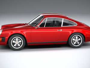 Porsche 911 930 1974 3D Model