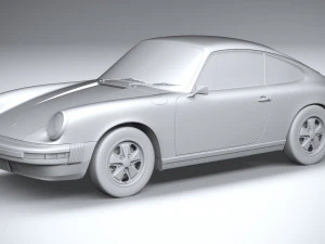Porsche 911 930 1974 3D Model
