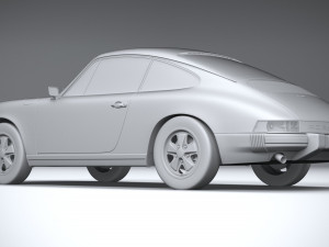 Porsche 911 930 1974 3D Model