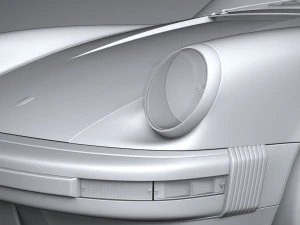 Porsche 911 930 1974 3D Model