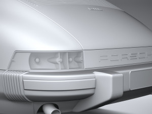Porsche 911 930 1974 3D Model