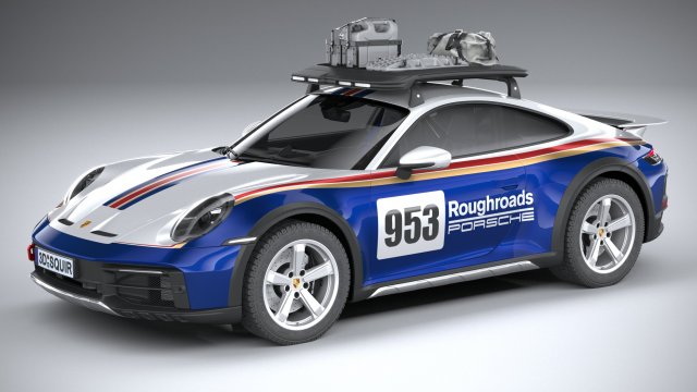 Porsche 911 Dakar 2023 Modèle 3D in Voitures classiques 3DExport