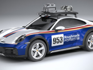 Porsche 911 Dakar 2023 3D Model