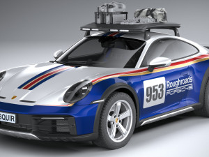 Porsche 911 Dakar 2023 3D मॉडल
