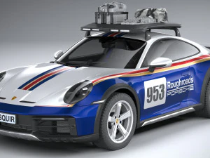 Porsche 911 Dakar 2023 3D Model