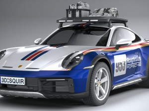 Porsche 911 Dakar 2023 3D मॉडल