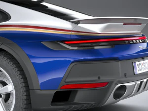 Porsche 911 Dakar 2023 3D Model