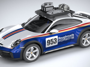 Porsche 911 Dakar 2023 3D मॉडल