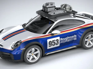 Porsche 911 Dakar 2023 3D Model