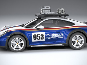 Porsche 911 Dakar 2023 3D मॉडल