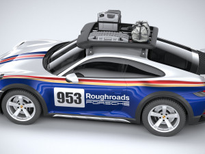 Porsche 911 Dakar 2023 3D मॉडल