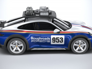 Porsche 911 Dakar 2023 3D मॉडल