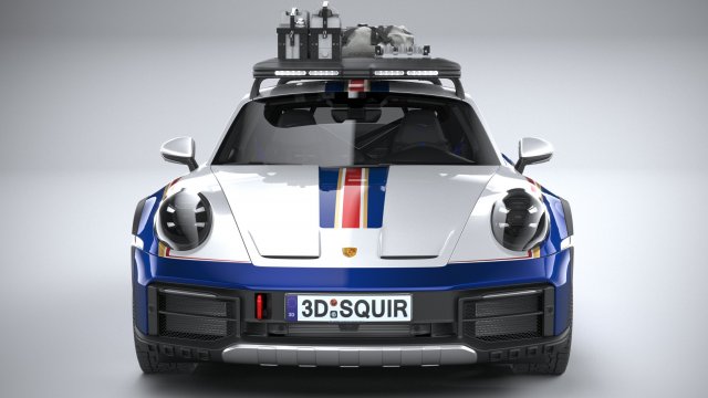 Porsche 911 coupé Dakar 2024 Modello 3D - Scarica Veicoli on