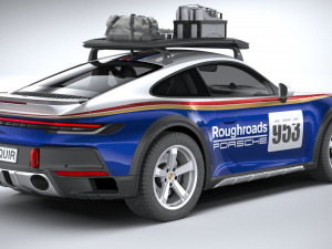 Porsche 911 Dakar 2023 3D मॉडल