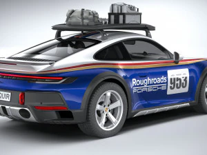 Porsche 911 Dakar 2023 3D Model