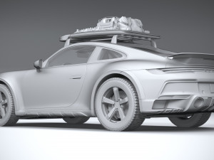 Porsche 911 Dakar 2023 3D मॉडल