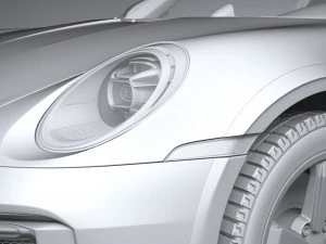 Porsche 911 Dakar 2023 3D Model