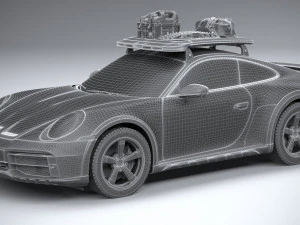 Porsche 911 Dakar 2023 3D Model