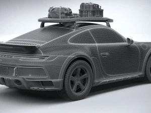 Porsche 911 Dakar 2023 3D Model