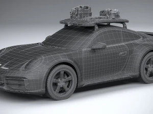 Porsche 911 Dakar 2023 3D Model