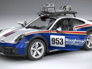 Porsche 911 Dakar 2023 3D Model