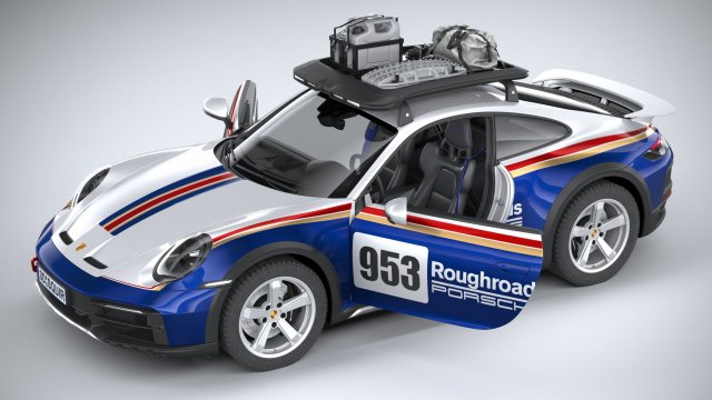 Porsche 911 Dakar 2023 3D Model in Classic Cars 3DExport