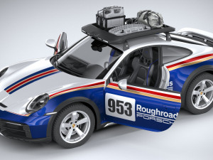Porsche 911 Dakar 2023 3D मॉडल