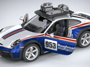 Porsche 911 Dakar 2023 3D Model