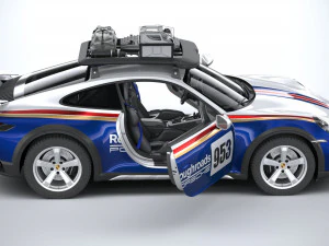 Porsche 911 Dakar 2023 3D Model