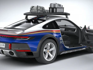 Porsche 911 Dakar 2023 3D Model