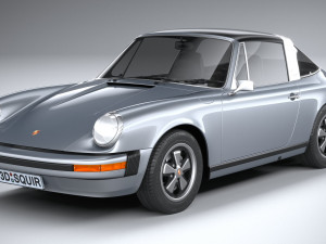 Porsche 911 Targa 1974 3D Model