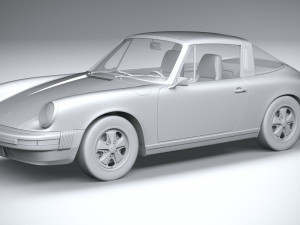 Porsche 911 Targa 1974 3D Model