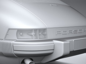 Porsche 911 Targa 1974 3D Model