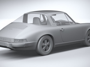 Porsche 911 Targa 1974 3D Model
