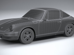 Porsche 911 Targa 1974 3D Model