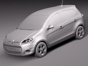 Fiat Palio 2012 3D Modell