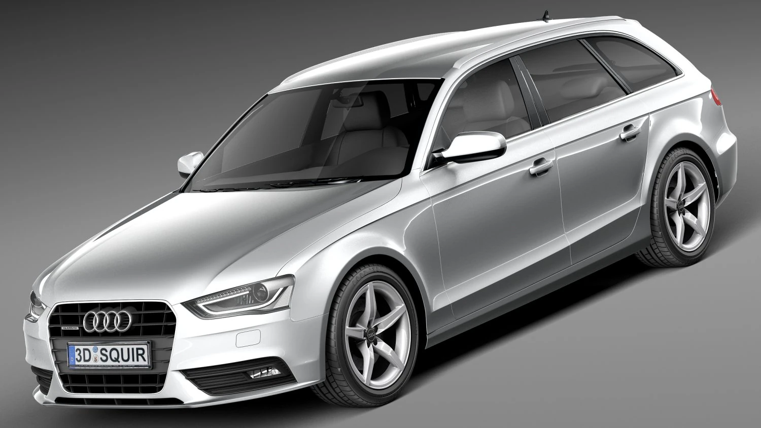 Audi A4 Avant 2013 3D Model .c4d .max .obj .3ds .fbx .stl .blend 
