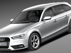 Audi A4 Avant 2013 3D 模型