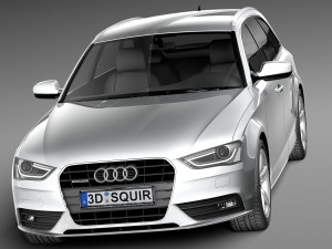 Audi A4 Avant 2013 Modello 3D