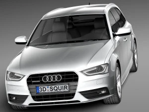 Audi A4 Avant 2013 3D Model