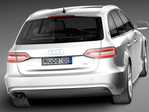 Audi A4 Avant 2013 3D Model