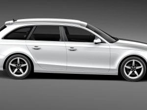 Audi A4 Avant 2013 3D Model