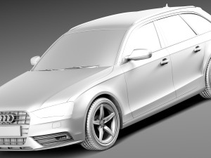 Audi A4 Avant 2013 Modello 3D