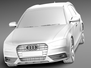 Audi A4 Avant 2013 Modello 3D