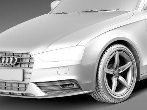 Audi A4 Avant 2013 Modello 3D