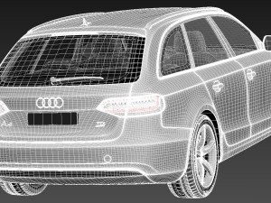 Audi A4 Avant 2013 Modello 3D