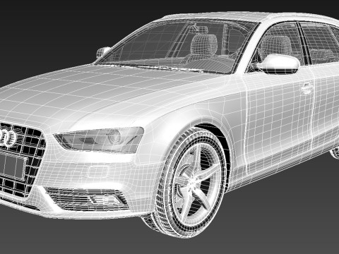 Audi A4 Avant 2013 Modello 3D